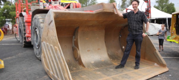 Conveying copper ore at Northparkes Open Day