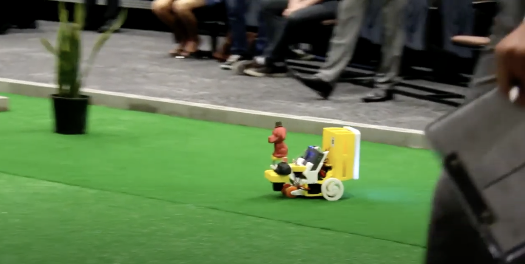 Autonomous Robots compete to beat the field